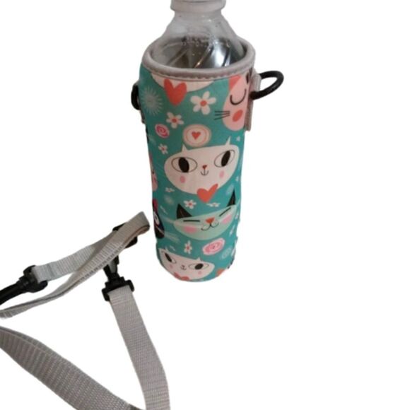 Kitty Cats Print Design Water Bottle Cover - Picture 2 of 6